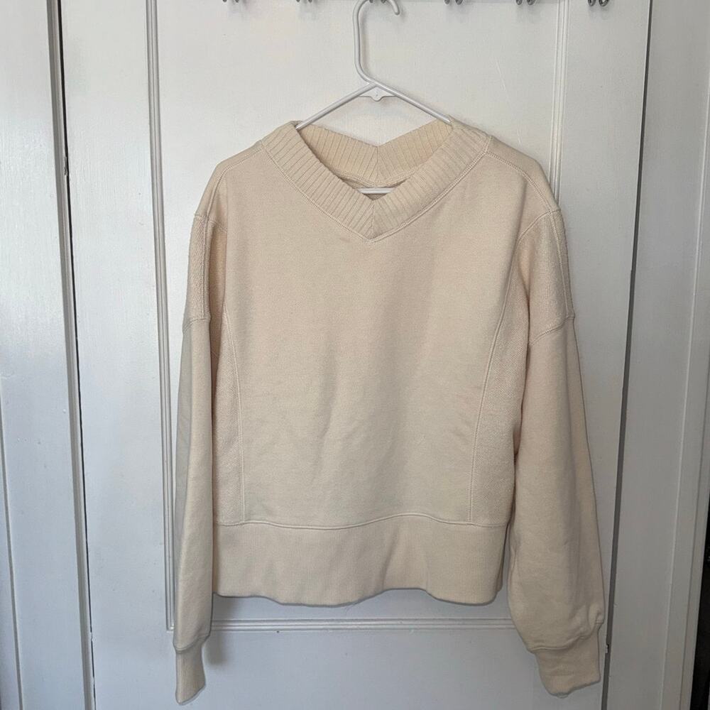 New Aerie Women's Apres Chill Sweatshirt Natural size M